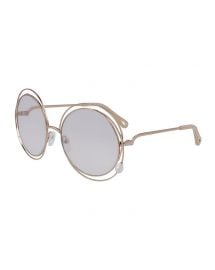 Chloe Round Concentric Metal Sunglasses at Neiman Marcus